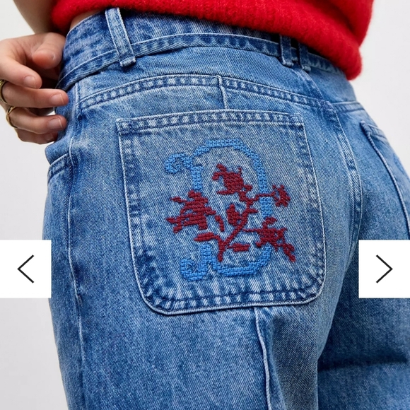 NWT DAMSON MADDER x ANTHROPOLOGIE SYLVIE BAYOU JEANS - Picture 4 of 14